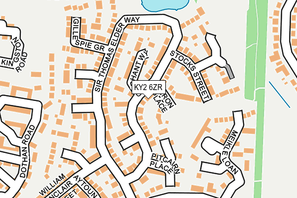 KY2 6ZR map - OS OpenMap – Local (Ordnance Survey) KY2 6ZR map - OS OpenMap – Local (Ordnance Survey)