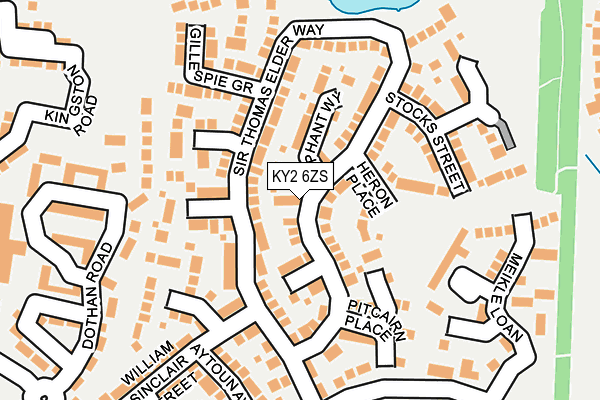 KY2 6ZS map - OS OpenMap – Local (Ordnance Survey) KY2 6ZS map - OS OpenMap – Local (Ordnance Survey)