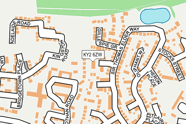 KY2 6ZW map - OS OpenMap – Local (Ordnance Survey) KY2 6ZW map - OS OpenMap – Local (Ordnance Survey)