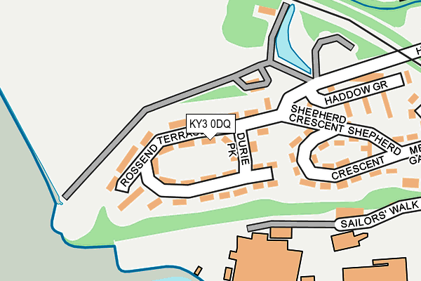 KY3 0DQ map - OS OpenMap – Local (Ordnance Survey) KY3 0DQ map - OS OpenMap – Local (Ordnance Survey)