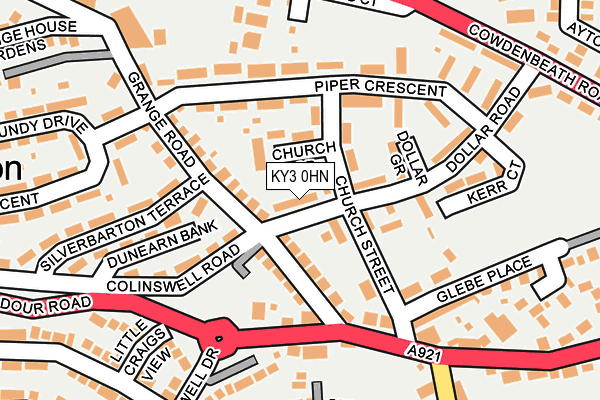 KY3 0HN map - OS OpenMap – Local (Ordnance Survey) KY3 0HN map - OS OpenMap – Local (Ordnance Survey)