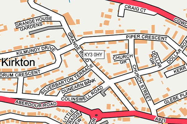 KY3 0HY map - OS OpenMap – Local (Ordnance Survey) KY3 0HY map - OS OpenMap – Local (Ordnance Survey)