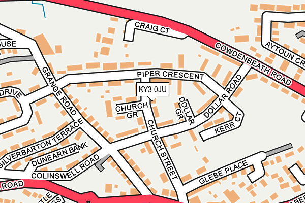KY3 0JU map - OS OpenMap – Local (Ordnance Survey) KY3 0JU map - OS OpenMap – Local (Ordnance Survey)