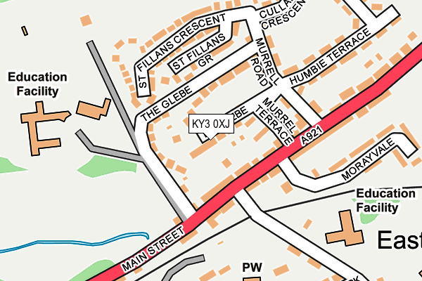 KY3 0XJ map - OS OpenMap – Local (Ordnance Survey) KY3 0XJ map - OS OpenMap – Local (Ordnance Survey)