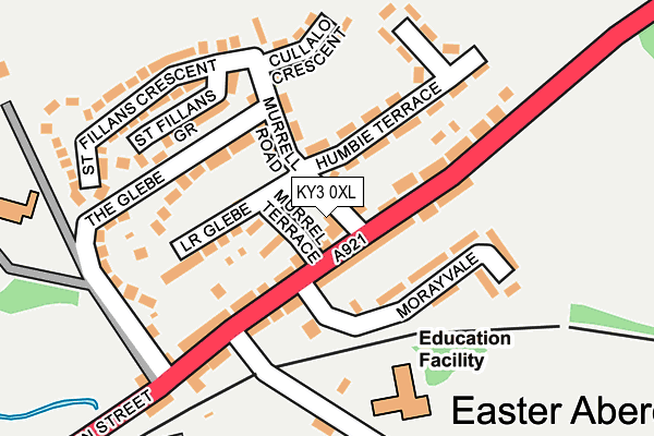 KY3 0XL map - OS OpenMap – Local (Ordnance Survey) KY3 0XL map - OS OpenMap – Local (Ordnance Survey)