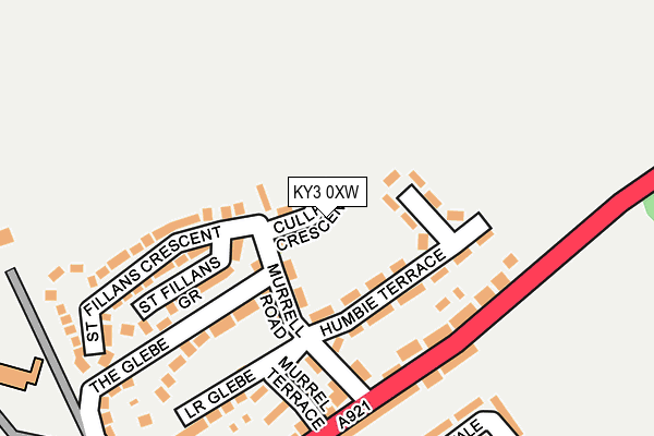 KY3 0XW map - OS OpenMap – Local (Ordnance Survey) KY3 0XW map - OS OpenMap – Local (Ordnance Survey)