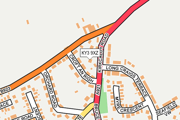 KY3 9XZ map - OS OpenMap – Local (Ordnance Survey) KY3 9XZ map - OS OpenMap – Local (Ordnance Survey)