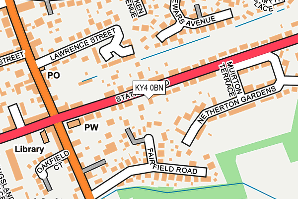 KY4 0BN map - OS OpenMap – Local (Ordnance Survey) KY4 0BN map - OS OpenMap – Local (Ordnance Survey)