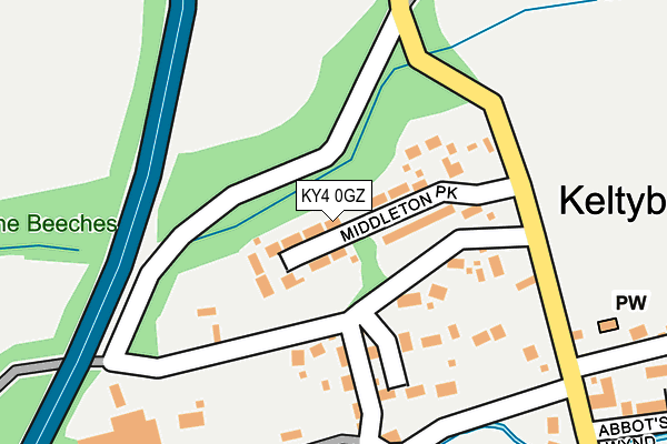 KY4 0GZ map - OS OpenMap – Local (Ordnance Survey) KY4 0GZ map - OS OpenMap – Local (Ordnance Survey)