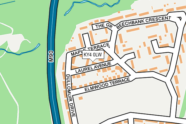 KY4 0LW map - OS OpenMap – Local (Ordnance Survey) KY4 0LW map - OS OpenMap – Local (Ordnance Survey)