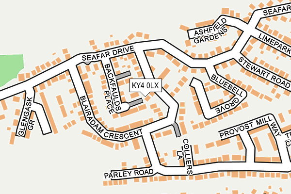 KY4 0LX map - OS OpenMap – Local (Ordnance Survey) KY4 0LX map - OS OpenMap – Local (Ordnance Survey)