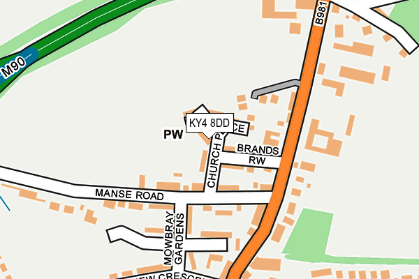 KY4 8DD map - OS OpenMap – Local (Ordnance Survey) KY4 8DD map - OS OpenMap – Local (Ordnance Survey)