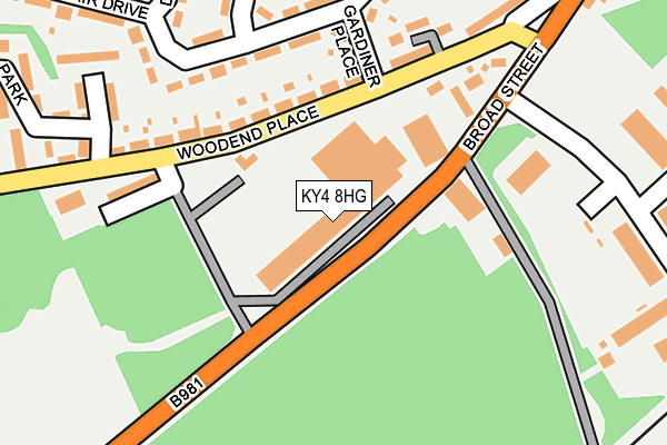 KY4 8HG map - OS OpenMap – Local (Ordnance Survey) KY4 8HG map - OS OpenMap – Local (Ordnance Survey)