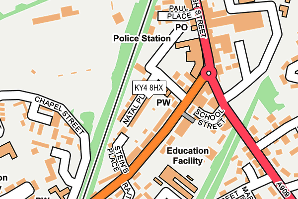 KY4 8HX map - OS OpenMap – Local (Ordnance Survey) KY4 8HX map - OS OpenMap – Local (Ordnance Survey)