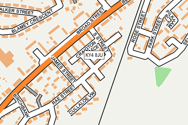 KY4 8JU map - OS OpenMap – Local (Ordnance Survey) KY4 8JU map - OS OpenMap – Local (Ordnance Survey)