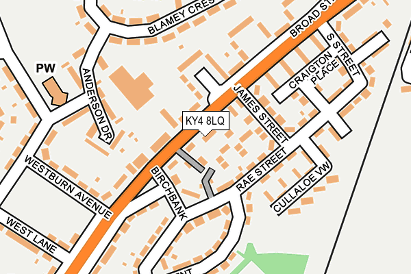 KY4 8LQ map - OS OpenMap – Local (Ordnance Survey) KY4 8LQ map - OS OpenMap – Local (Ordnance Survey)