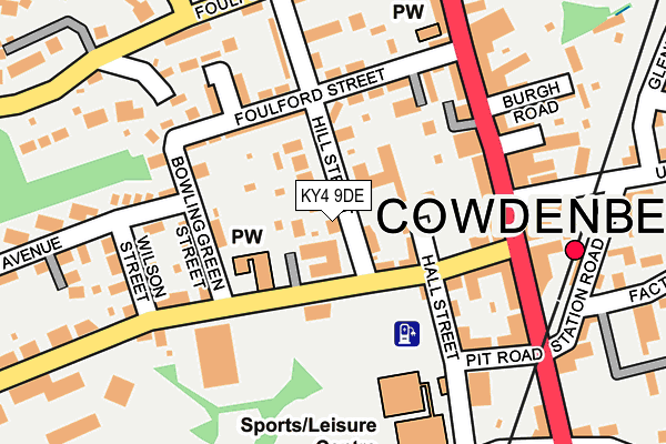 KY4 9DE map - OS OpenMap – Local (Ordnance Survey) KY4 9DE map - OS OpenMap – Local (Ordnance Survey)