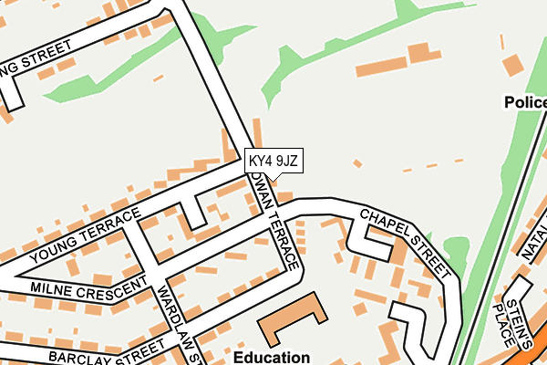 KY4 9JZ map - OS OpenMap – Local (Ordnance Survey) KY4 9JZ map - OS OpenMap – Local (Ordnance Survey)