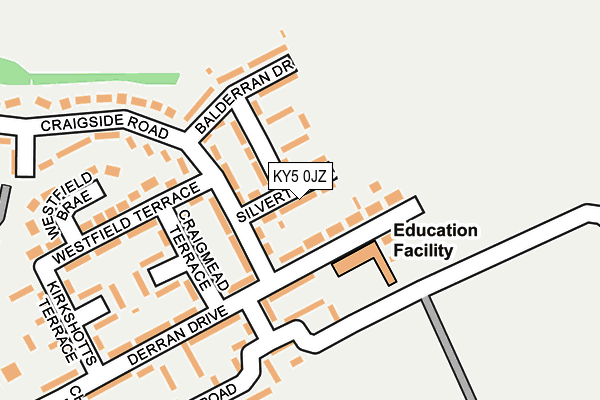 KY5 0JZ map - OS OpenMap – Local (Ordnance Survey) KY5 0JZ map - OS OpenMap – Local (Ordnance Survey)