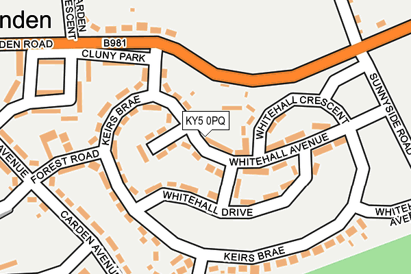 KY5 0PQ map - OS OpenMap – Local (Ordnance Survey) KY5 0PQ map - OS OpenMap – Local (Ordnance Survey)