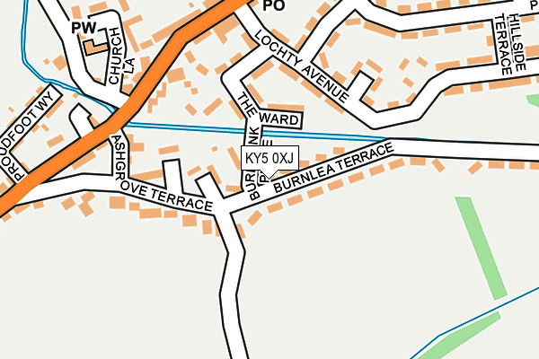 KY5 0XJ map - OS OpenMap – Local (Ordnance Survey) KY5 0XJ map - OS OpenMap – Local (Ordnance Survey)