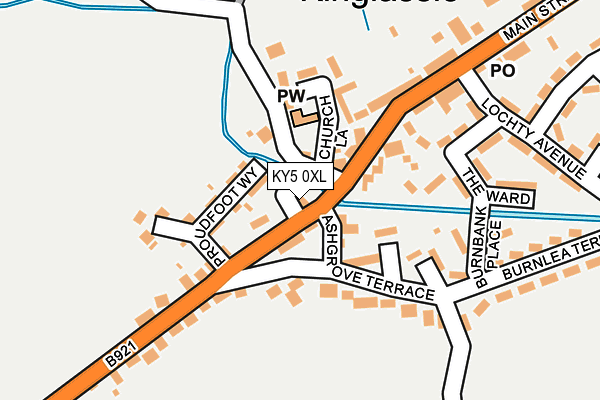 KY5 0XL map - OS OpenMap – Local (Ordnance Survey) KY5 0XL map - OS OpenMap – Local (Ordnance Survey)