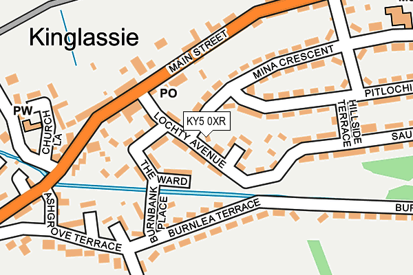 KY5 0XR map - OS OpenMap – Local (Ordnance Survey)
