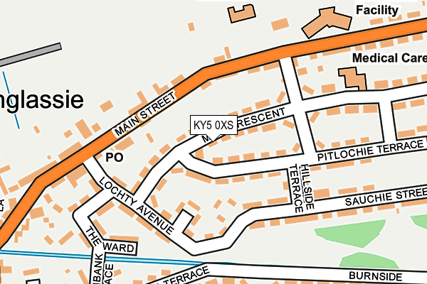KY5 0XS map - OS OpenMap – Local (Ordnance Survey) KY5 0XS map - OS OpenMap – Local (Ordnance Survey)
