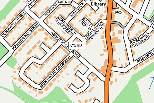 KY5 8DT map - OS OpenMap – Local (Ordnance Survey) KY5 8DT map - OS OpenMap – Local (Ordnance Survey)