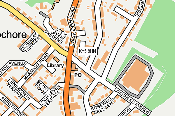 KY5 8HN map - OS OpenMap – Local (Ordnance Survey)