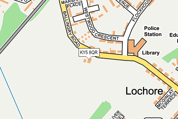 KY5 8QR map - OS OpenMap – Local (Ordnance Survey) KY5 8QR map - OS OpenMap – Local (Ordnance Survey)