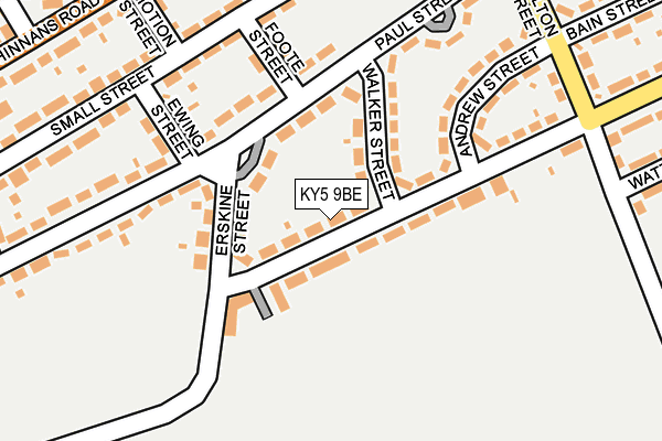 KY5 9BE map - OS OpenMap – Local (Ordnance Survey) KY5 9BE map - OS OpenMap – Local (Ordnance Survey)