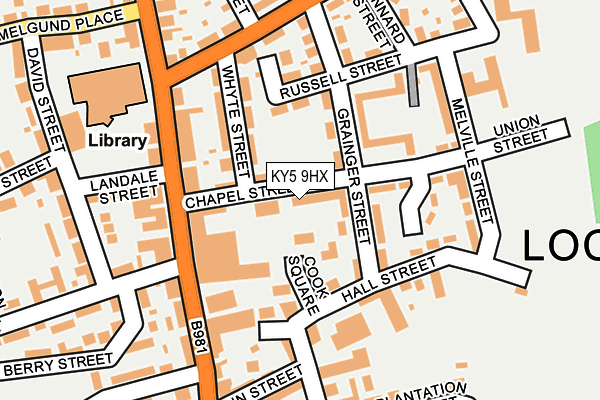 KY5 9HX map - OS OpenMap – Local (Ordnance Survey)