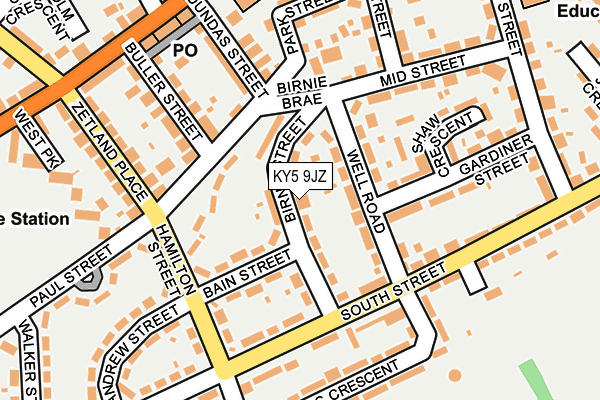 KY5 9JZ map - OS OpenMap – Local (Ordnance Survey) KY5 9JZ map - OS OpenMap – Local (Ordnance Survey)