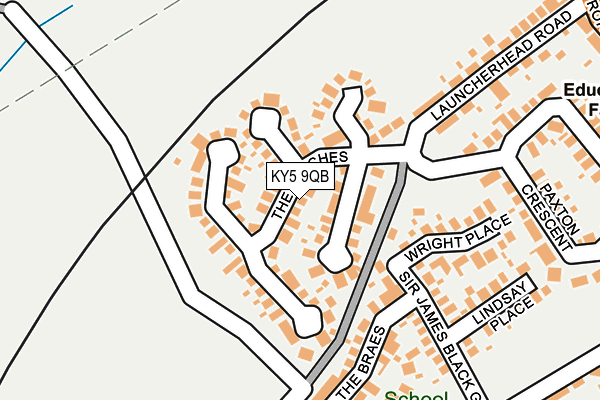 KY5 9QB map - OS OpenMap – Local (Ordnance Survey) KY5 9QB map - OS OpenMap – Local (Ordnance Survey)