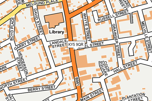 KY5 9QR map - OS OpenMap – Local (Ordnance Survey) KY5 9QR map - OS OpenMap – Local (Ordnance Survey)