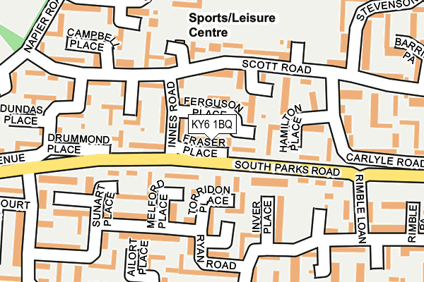 KY6 1BQ map - OS OpenMap – Local (Ordnance Survey) KY6 1BQ map - OS OpenMap – Local (Ordnance Survey)