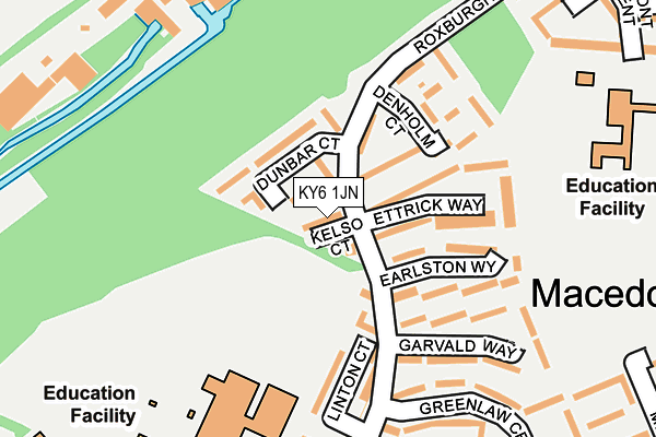 KY6 1JN map - OS OpenMap – Local (Ordnance Survey)