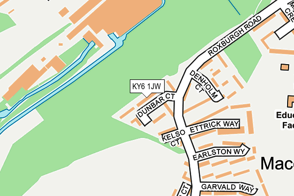 KY6 1JW map - OS OpenMap – Local (Ordnance Survey)