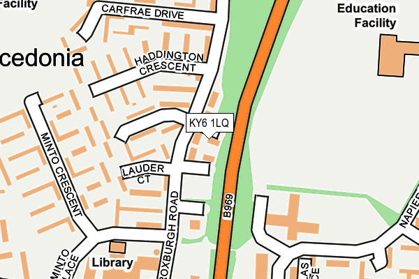 KY6 1LQ map - OS OpenMap – Local (Ordnance Survey)