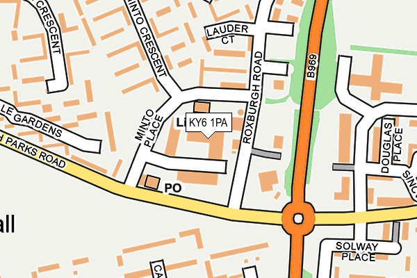 KY6 1PA map - OS OpenMap – Local (Ordnance Survey) KY6 1PA map - OS OpenMap – Local (Ordnance Survey)