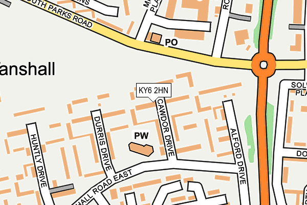 KY6 2HN map - OS OpenMap – Local (Ordnance Survey) KY6 2HN map - OS OpenMap – Local (Ordnance Survey)