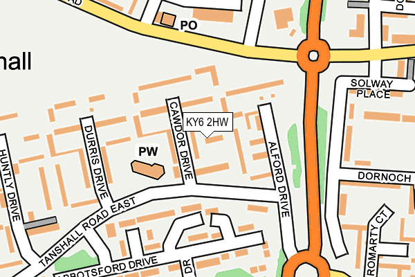 KY6 2HW map - OS OpenMap – Local (Ordnance Survey) KY6 2HW map - OS OpenMap – Local (Ordnance Survey)