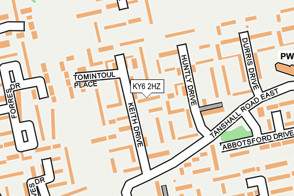 KY6 2HZ map - OS OpenMap – Local (Ordnance Survey) KY6 2HZ map - OS OpenMap – Local (Ordnance Survey)