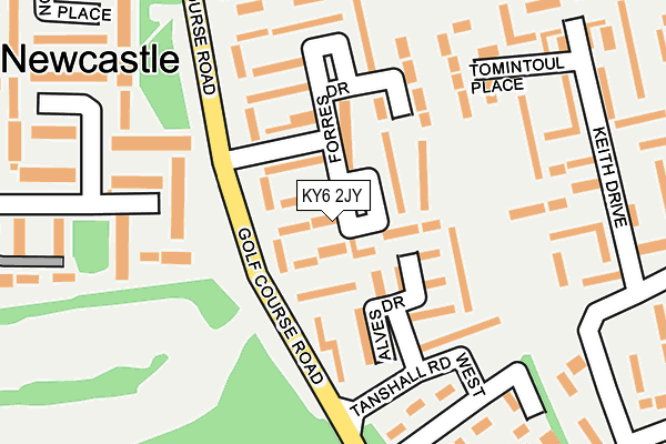KY6 2JY map - OS OpenMap – Local (Ordnance Survey) KY6 2JY map - OS OpenMap – Local (Ordnance Survey)