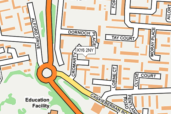 KY6 2NY map - OS OpenMap – Local (Ordnance Survey) KY6 2NY map - OS OpenMap – Local (Ordnance Survey)