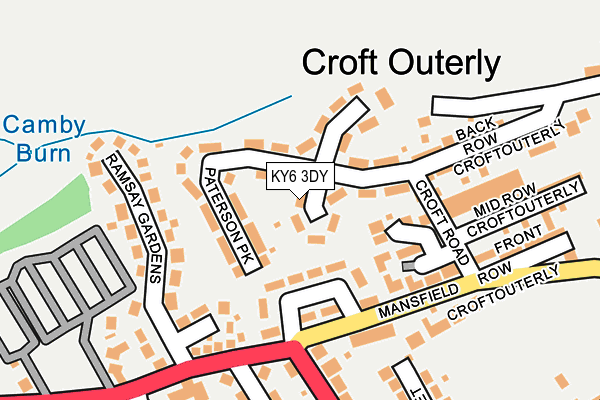 KY6 3DY map - OS OpenMap – Local (Ordnance Survey) KY6 3DY map - OS OpenMap – Local (Ordnance Survey)