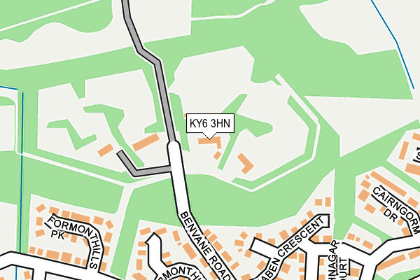 KY6 3HN map - OS OpenMap – Local (Ordnance Survey) KY6 3HN map - OS OpenMap – Local (Ordnance Survey)