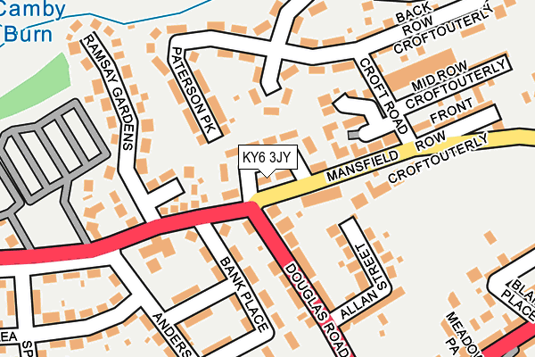 KY6 3JY map - OS OpenMap – Local (Ordnance Survey)