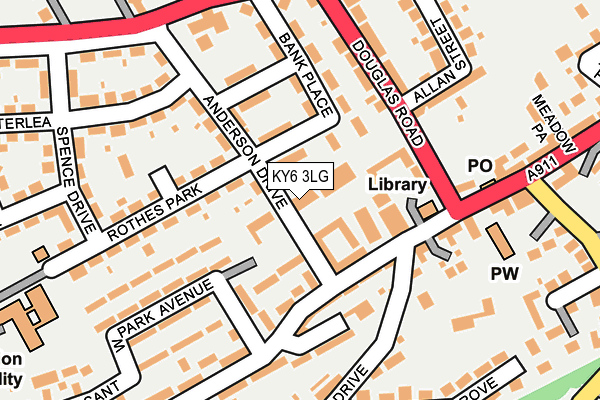 KY6 3LG map - OS OpenMap – Local (Ordnance Survey) KY6 3LG map - OS OpenMap – Local (Ordnance Survey)